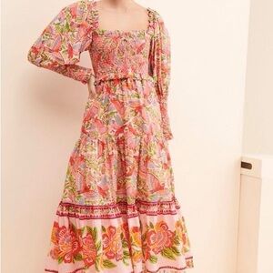 Floral Pink Farm Rio Maxi Dress